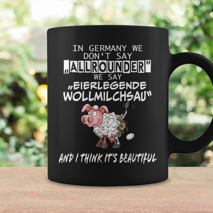 Wortwitz Fun In Germany We Say Eierlegen Wollmilchsau Tassen Geschenkideen