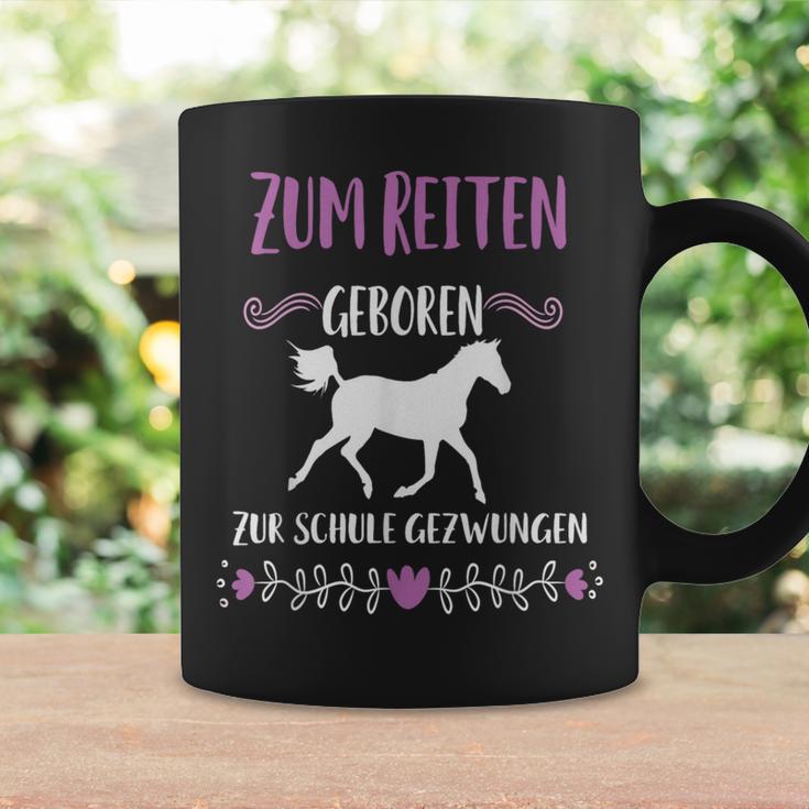 Zum Schule Gezwungen Zum Riten Geboren Pferd Riter Slogan Tassen Geschenkideen