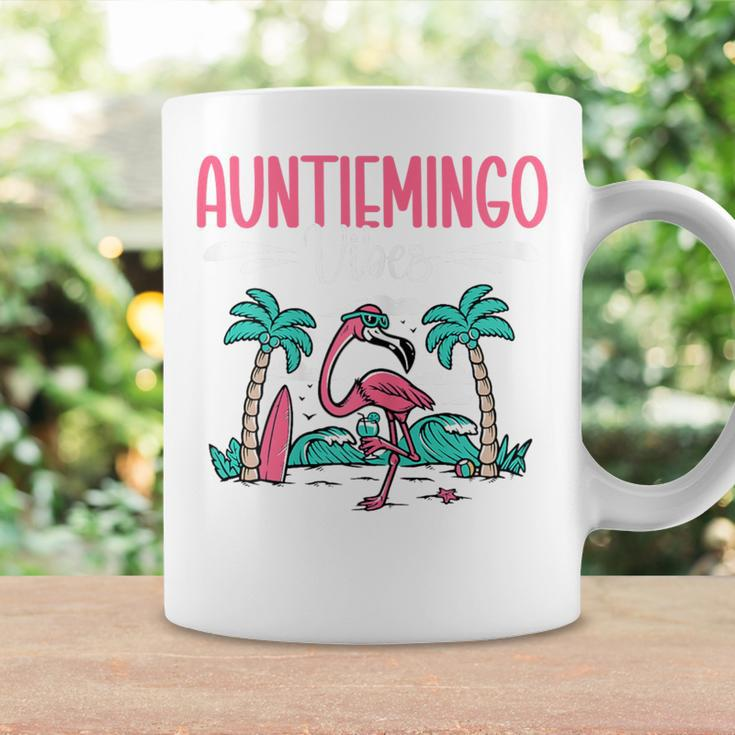 Auntiemingo Summer Vibes Auntie Flamingo Aunt Coffee Mug Gifts ideas