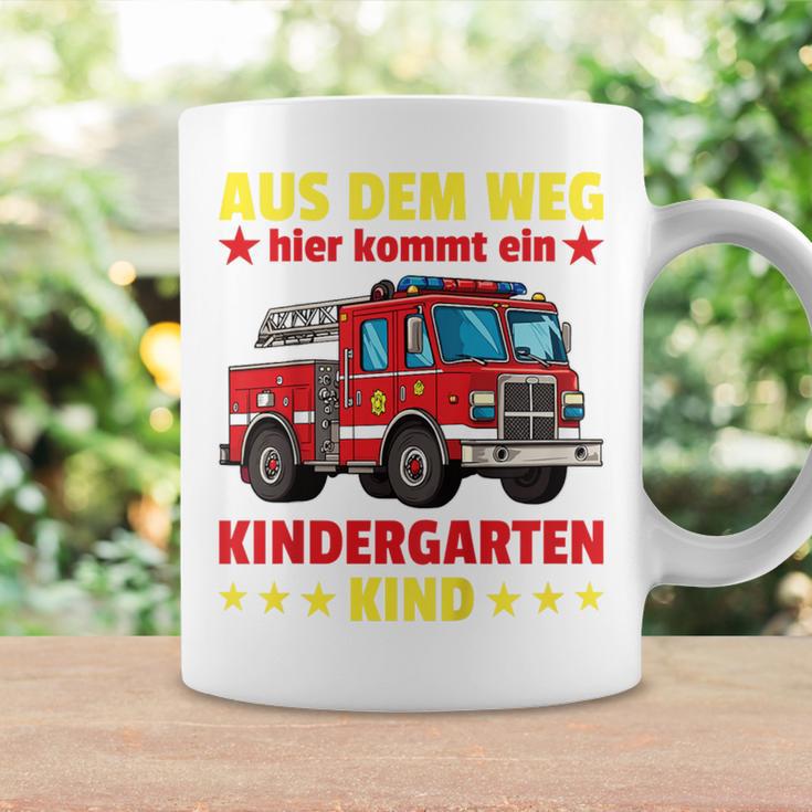 Aus Dem Weg Hier Kommt Ein Kindergartenkind Feuerwehr German Tassen Geschenkideen