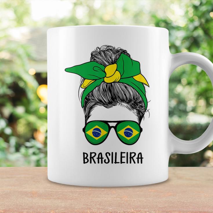 Brazilian Brasileira Girl Brazilian Heritage Brazil Flag Tassen Geschenkideen