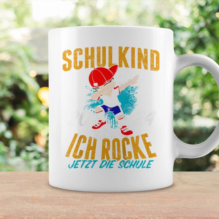 Children's Schulkind 2024 Boys I Rocke Jetzt Die Schule Football Tassen Geschenkideen