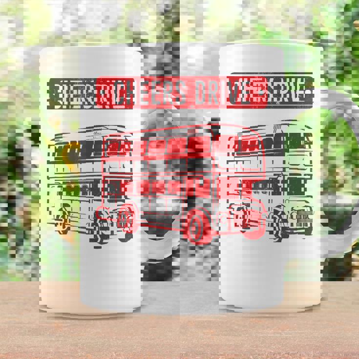 Double Decker Bus Cheers Drive Old Style Bristol Funny Tank Top Graphic Print Coffee Mug Gifts ideas