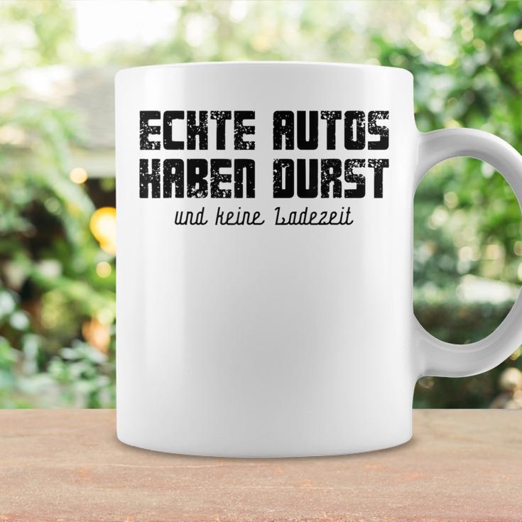 Echte Autos Haben Durst Motorschau Benzin Ps Autofan Gray Tassen Geschenkideen