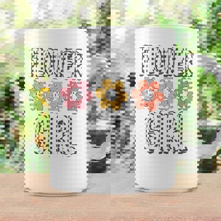 Groovy Flower Girl Proposal Wedding Bridesmaid Bridal Shower Coffee Mug Gifts ideas