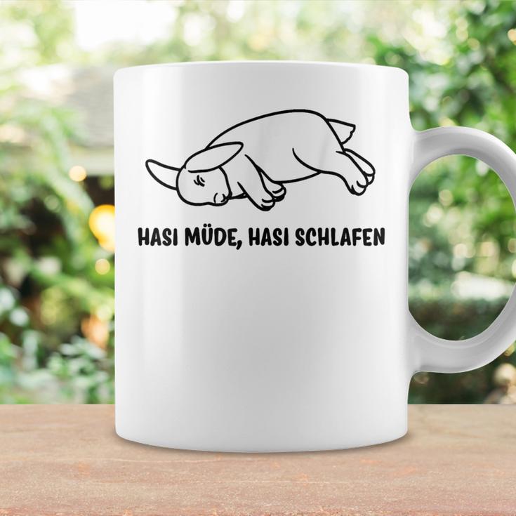 Hasi Müde Hasi Schlafiger Rabbit Slogan Tassen Geschenkideen