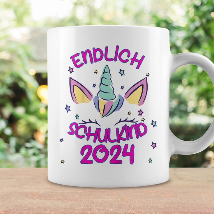 Kinder Endlich Schulkind Girls' Unicorn First Day At School 2024 Tassen Geschenkideen