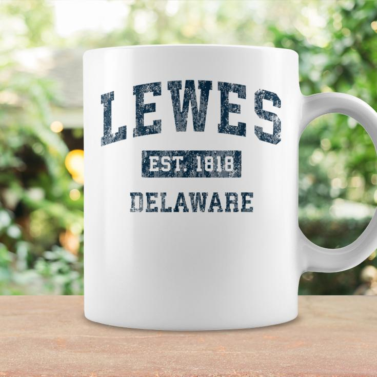 Lewes Delaware Deintage-Sportdesign Marineblau-Druck Tassen Geschenkideen