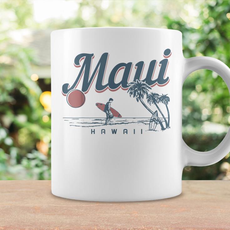 Maui Hawaii Surf Beachintage Souvenir Surfer Gray Tassen Geschenkideen