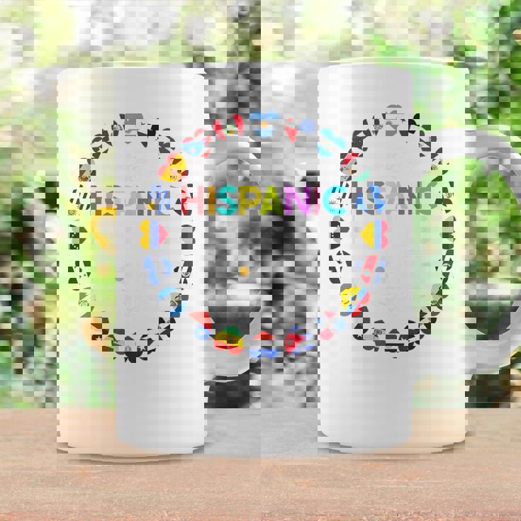 National Hispanic Heritage Month All Countries Flags Hearts Coffee Mug Gifts ideas