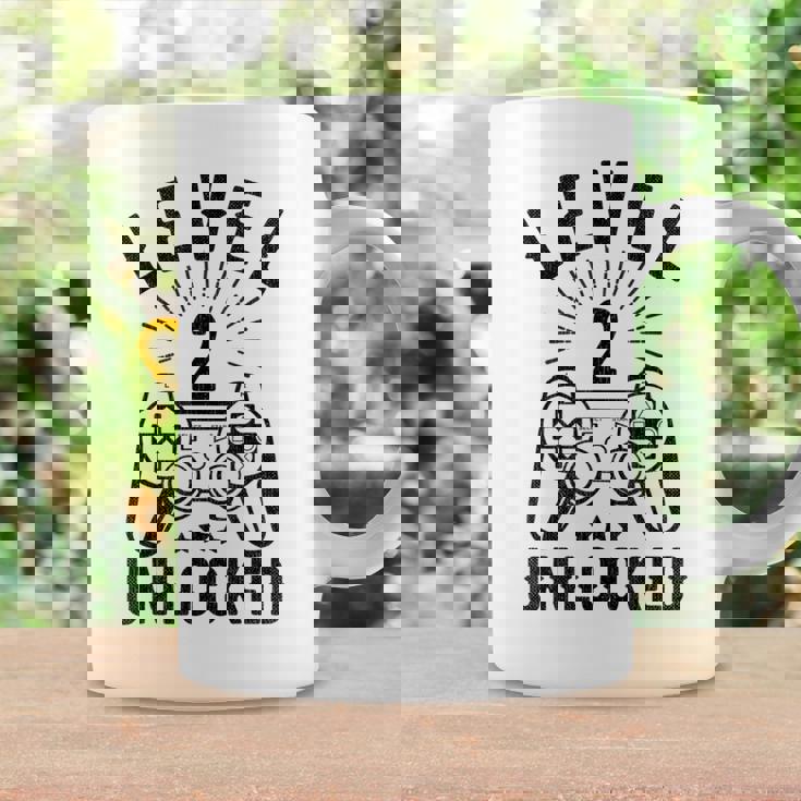 Nivel 2 Pareja Desbloqueada 2 Años Aniversario 2ª Boda Taza de café Ideas de regalos