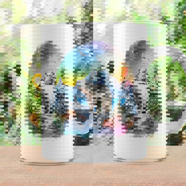 Orso Polare Animale Natura Zoo Colorato Astratto Orso Polare Tazze Ideas de regalos