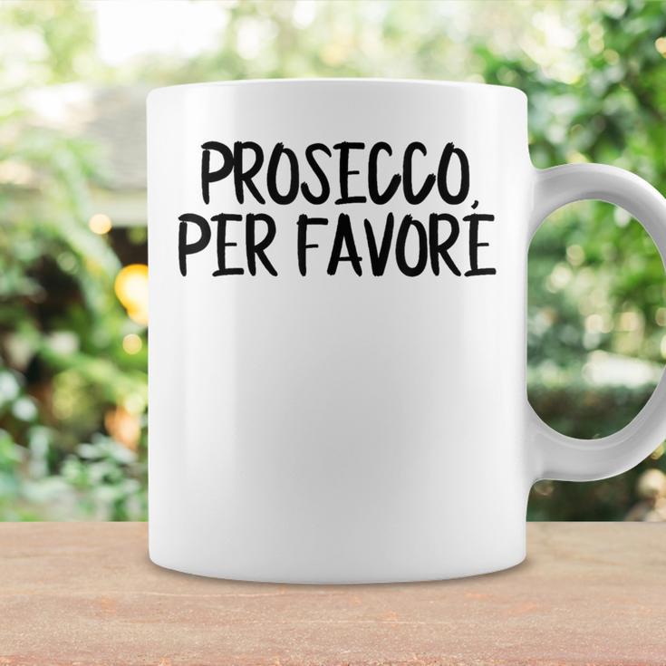 Prosecco Pro Favore Prosecco Please In Italian Blue Tassen Geschenkideen