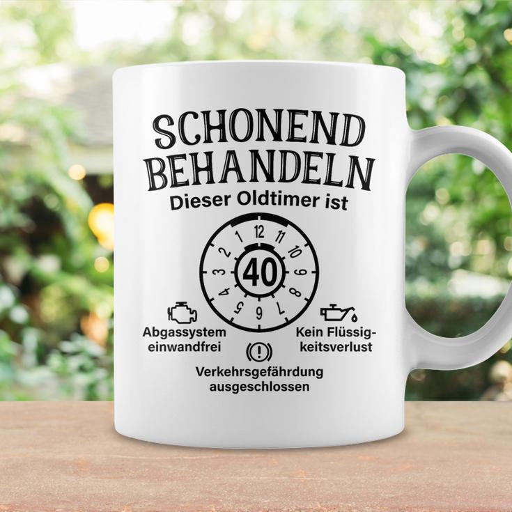 Schonend Behandeln Oldtimer Ist 40 Badge 40Th Birthday S Tassen Geschenkideen