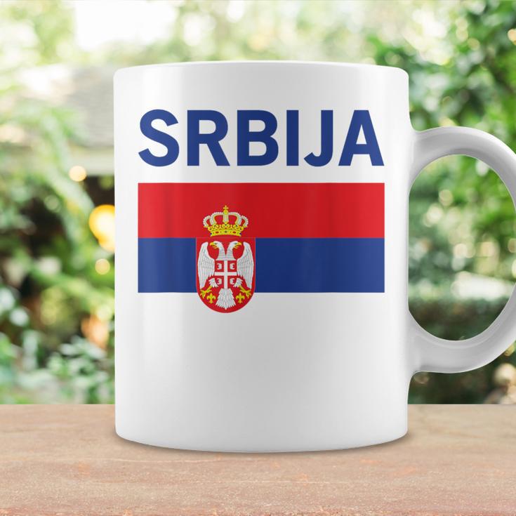 Serbian Flag Football Fan Serbia Srbija Tassen Geschenkideen