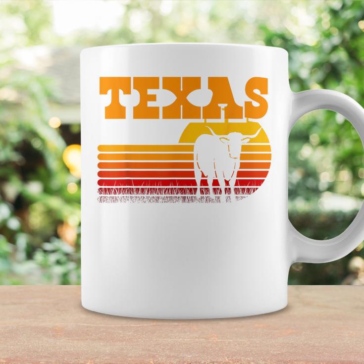 Texas Longhorn For Menintage Retro Sunset Texas Blue Tassen Geschenkideen