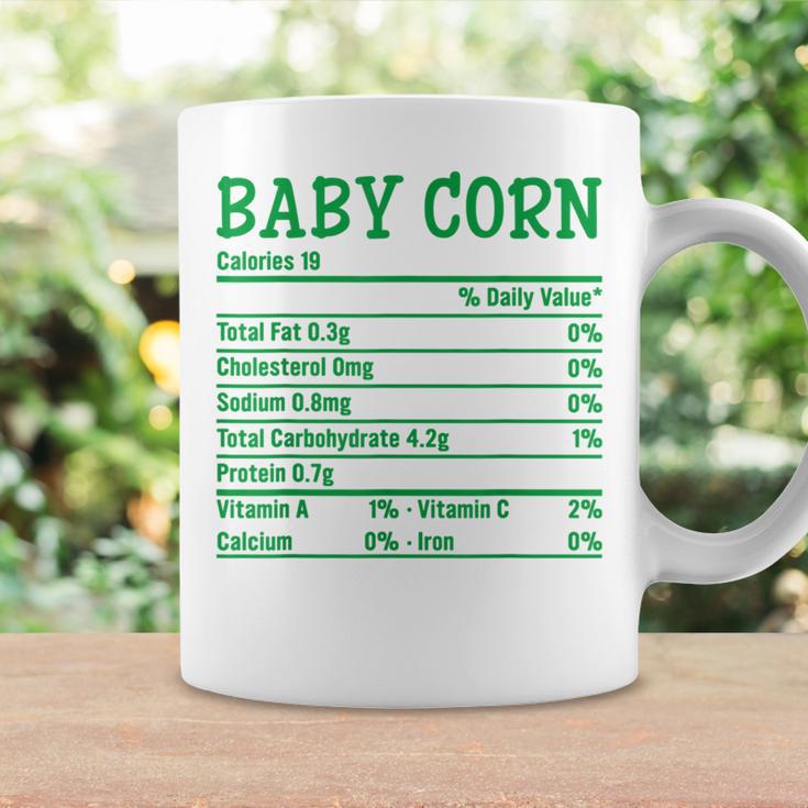 Thanksgiving Christmas Food Facts Baby Corn Nutrition Graphic Print Coffee Mug Gifts ideas