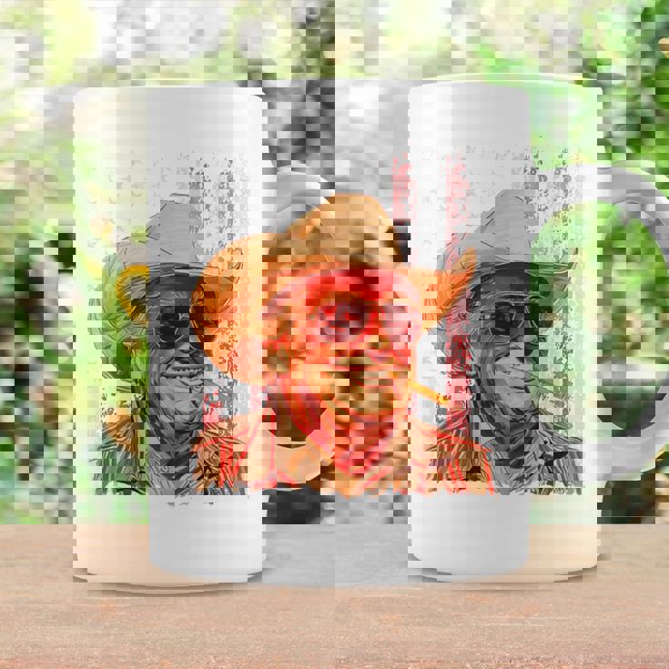Western Trump Cowboy American Vintage Trump Usa Flag On Back Coffee Mug Gifts ideas