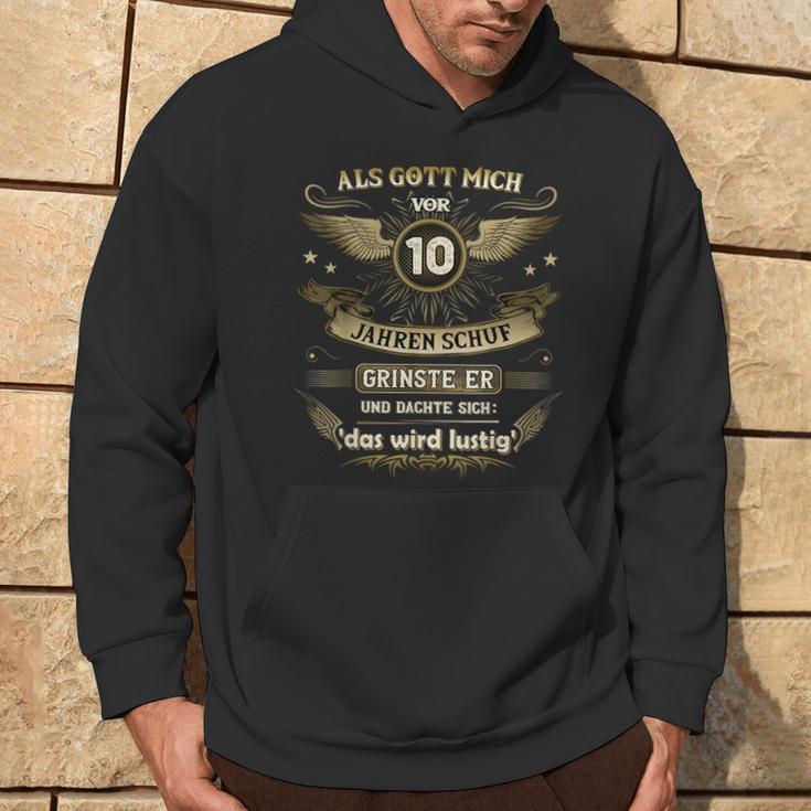 10Th Birthday Als Gott Michor 10 Jahre Schuf Grinste Er Grins Kapuzenpullover Lebensstil