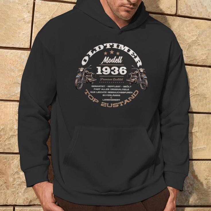 88 Geburtstag Mann Frau Motorrad Motorradfahrer Biker 1936 Kapuzenpullover Lebensstil