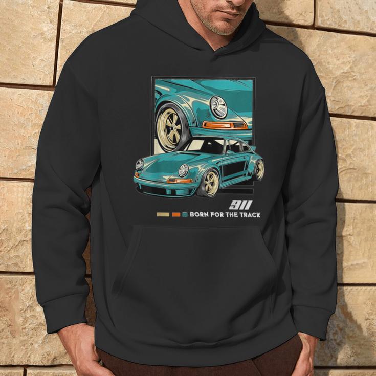 911 Gt3 Rs Silhouette Oldtimer Retrointage Car Kapuzenpullover Lebensstil