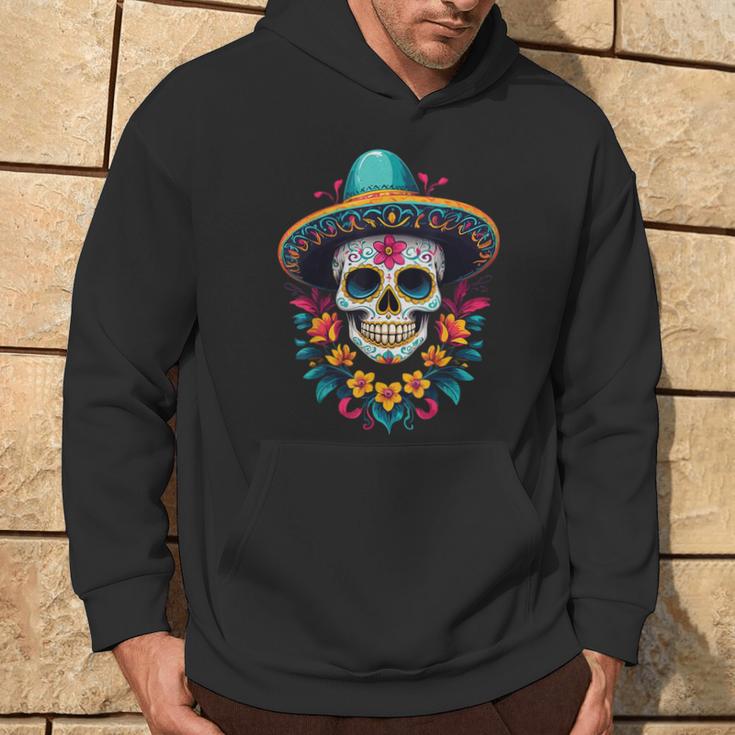 Aesthetic Mexico Dia De Muertos Skull Kapuzenpullover Lebensstil