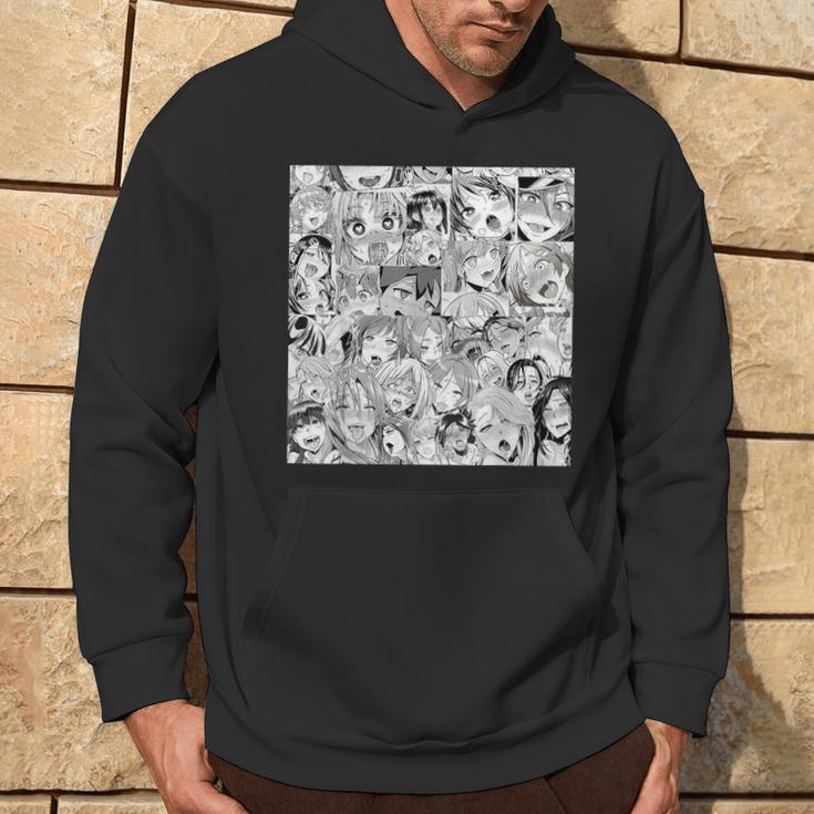 Ahegao Otaku Anime Dripping Drooling Anime Weeb Love Kapuzenpullover Lebensstil