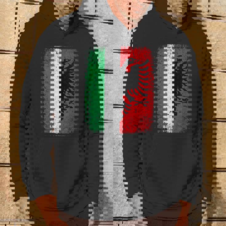 Albania Italia Bandiera Albanese Italiano Felpa con cappuccio Estilo de vida