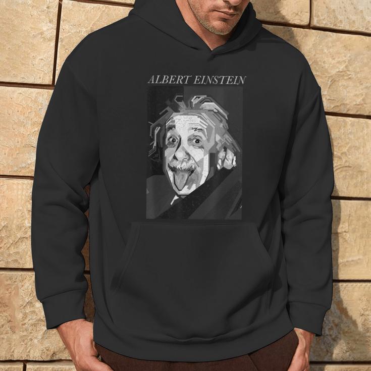 Albert Einstein Logic Quote Front Back Kapuzenpullover Lebensstil