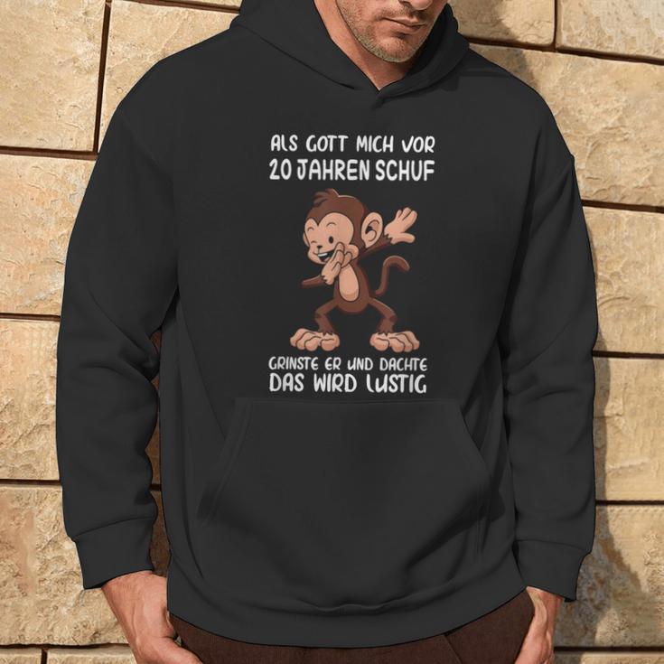 Als Gott Mich 20 Jahren Schuf Monkey Birthday Kapuzenpullover Lebensstil