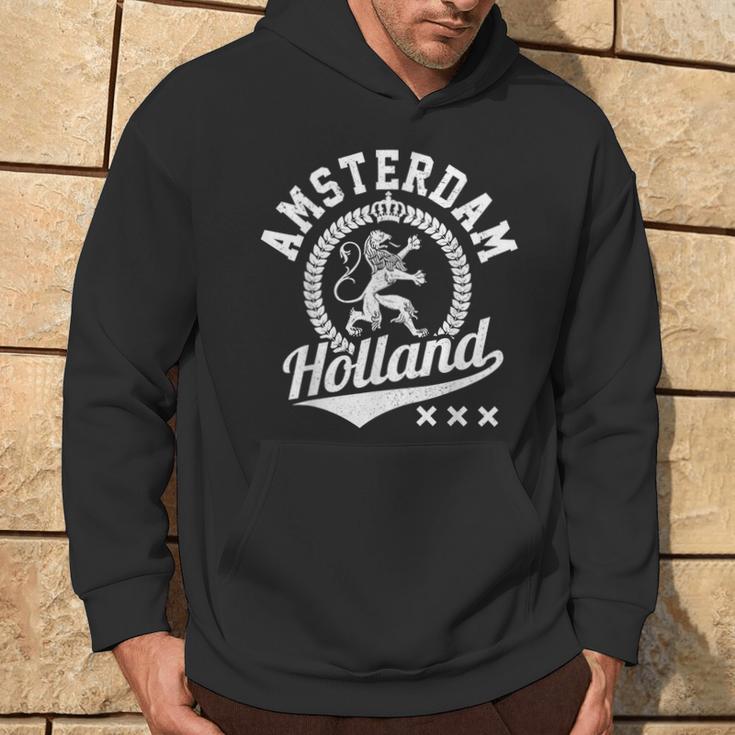 Amsterdam Holland Netherlands Crest Lion Souvenir Kapuzenpullover Lebensstil