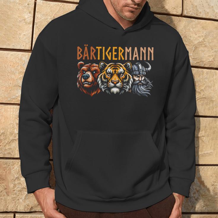 Bärtigermann Bear Tiger Man Beardiking Bearded Man Kapuzenpullover Lebensstil