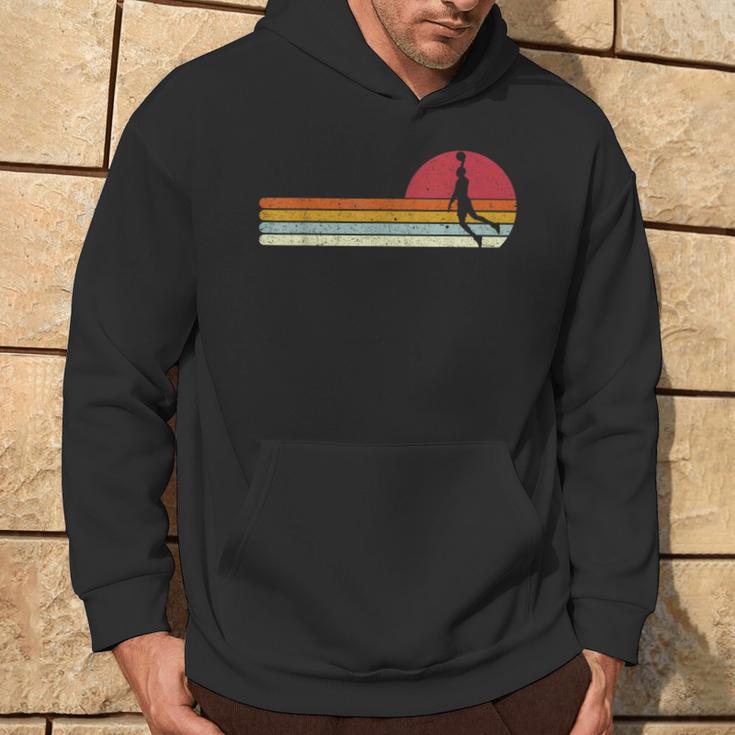 Basketball Sunset Sunsetintage Retro Distressed Kapuzenpullover Lebensstil