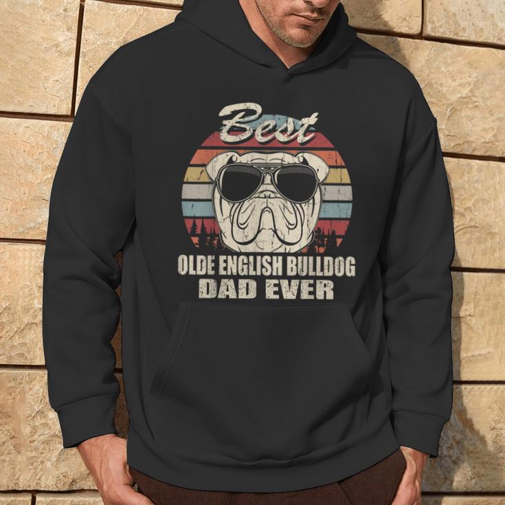 Best Olde English Bulldog Dad Everintage Retro Kapuzenpullover Lebensstil