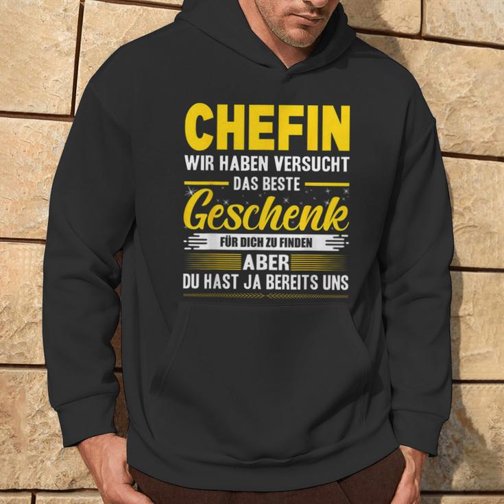 Beste Chefin Der Welt Arbeit Saying Du Hast Ja Bereits Uns S Kapuzenpullover Lebensstil