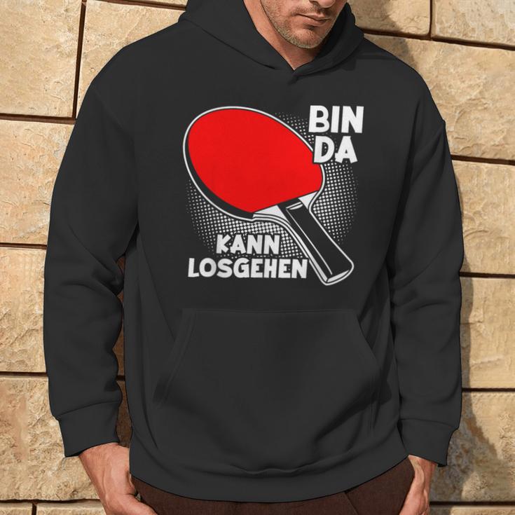 With Bin Da Kann Losgehen Table Tennis Player Kapuzenpullover Lebensstil