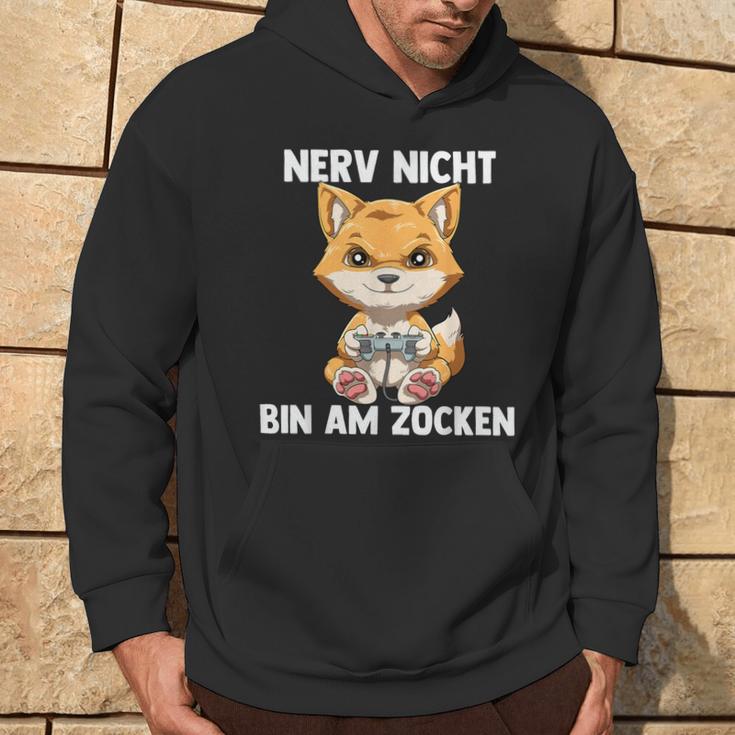 Bin Am Zocken Gaming Fox Kapuzenpullover Lebensstil