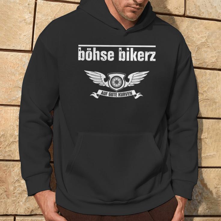 Böhse Bikerz Auf Gute Kurven Kapuzenpullover Lebensstil