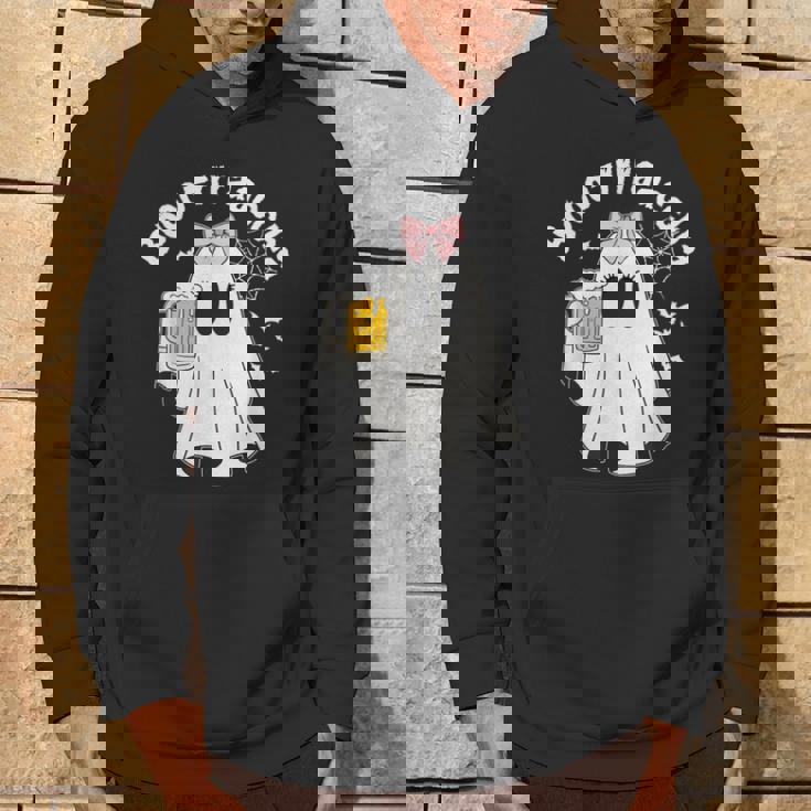 Boo-Racha Halloween Ghost Beer Borracha Hoodie Lifestyle