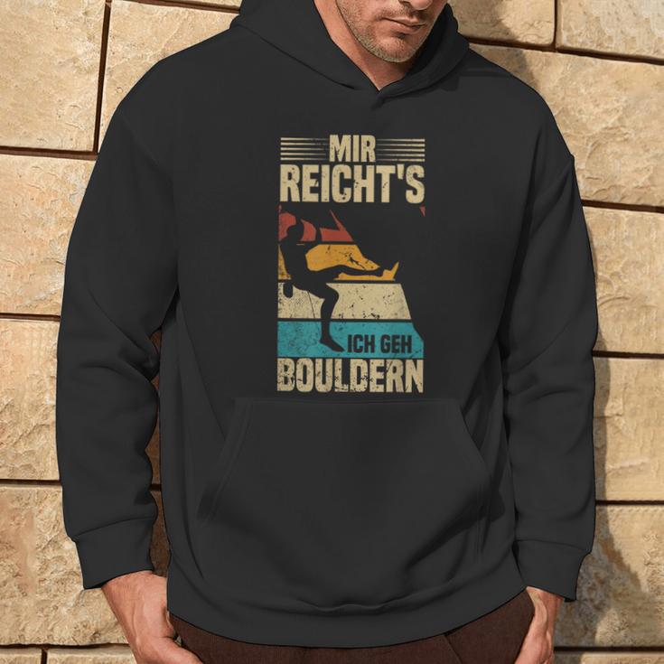 Bouldering Retro Mountain Climbing Mir Reicht's Ich Geh Bouldering Kapuzenpullover Lebensstil