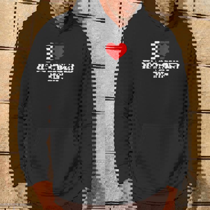 Camicia Da Uomo I Love Big Masked Masked I Heart Big Masked Uomen Divertente Felpa con cappuccio Estilo de vida