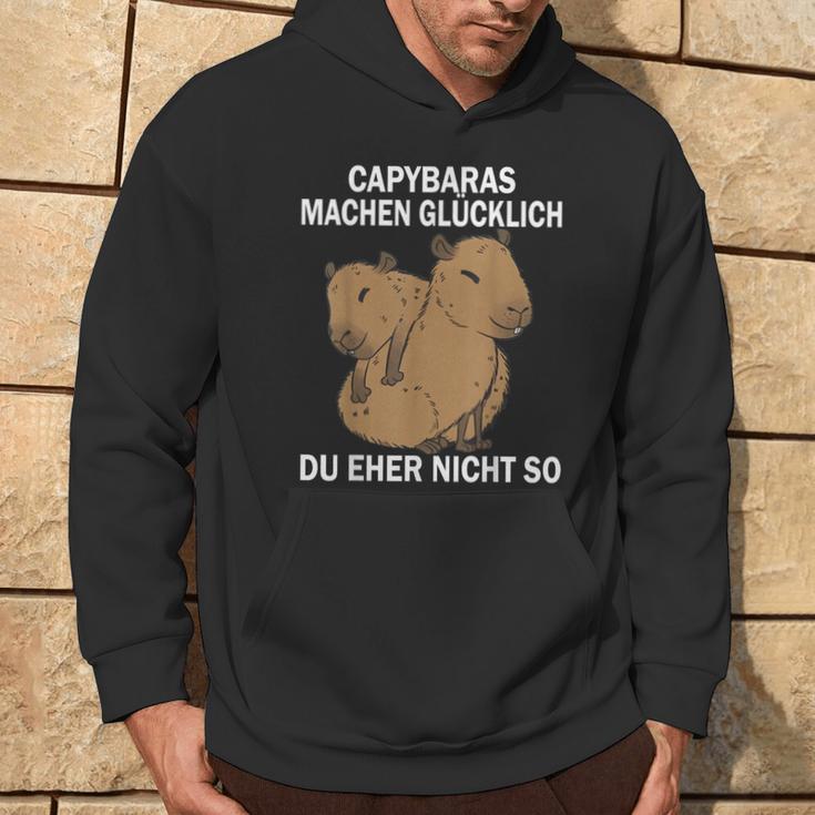 Capybaras Machen Glücklich Du Eher Nicht So Wasserschwein Kapuzenpullover Lebensstil