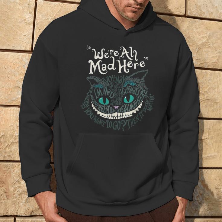 Cheshire Alice Cat Wir Sind Alleerrückt Hier Wunderland Kapuzenpullover Lebensstil