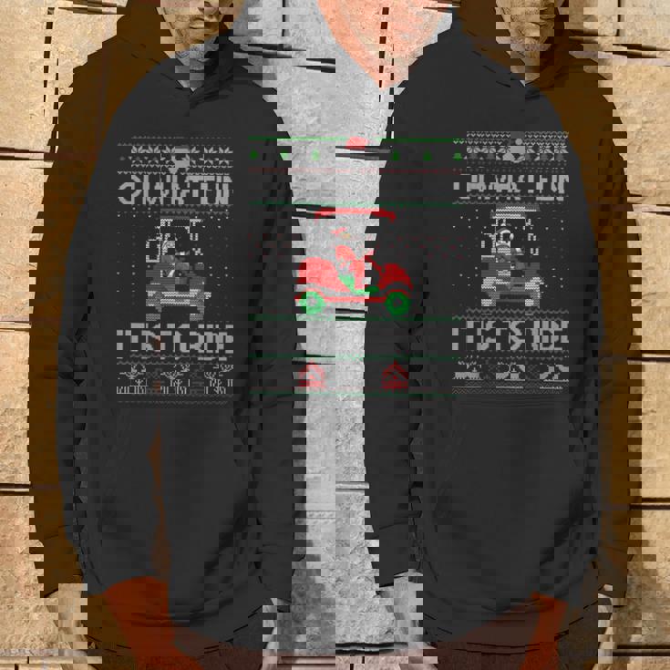 Christmas Oh What Fun It Is To Ride Golf Lover Ugly Sweater Hoodie Lifestyle