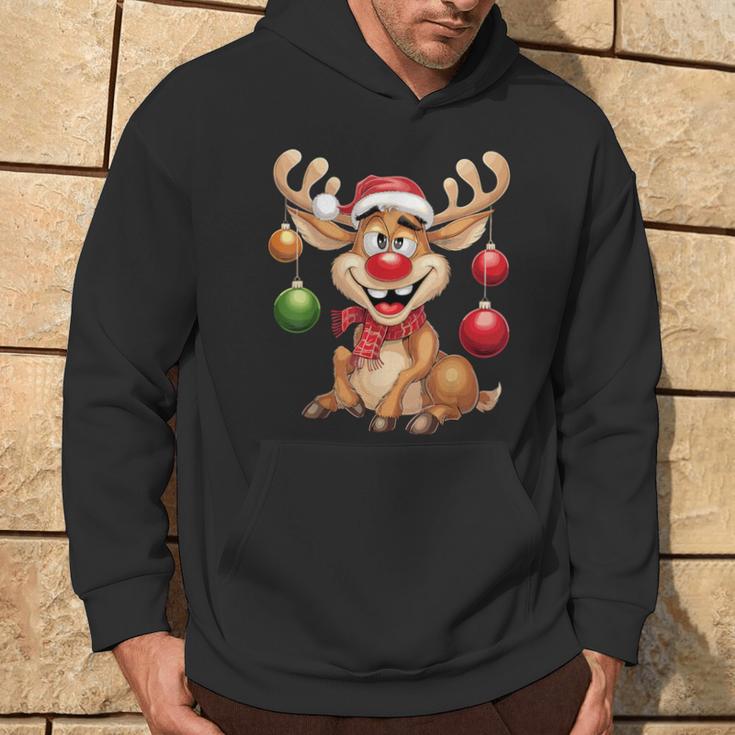 Christmas Reindeer Rudolph Kapuzenpullover Lebensstil