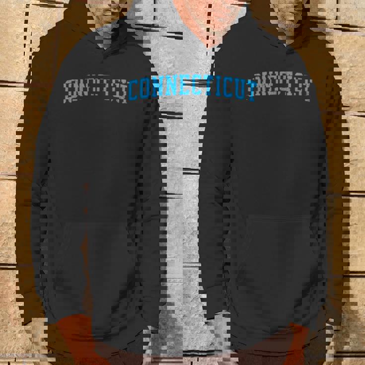 Connecticut Ctarsity Style Costituzione Stato Blu Grunge Felpa con cappuccio Estilo de vida