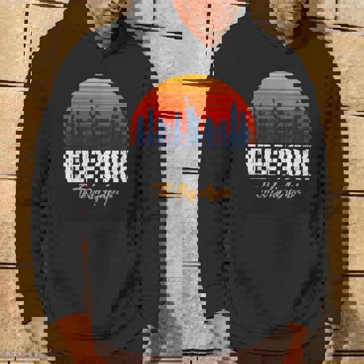 Cool New York City Skyline Sunset Cool New York City Felpa con cappuccio Estilo de vida