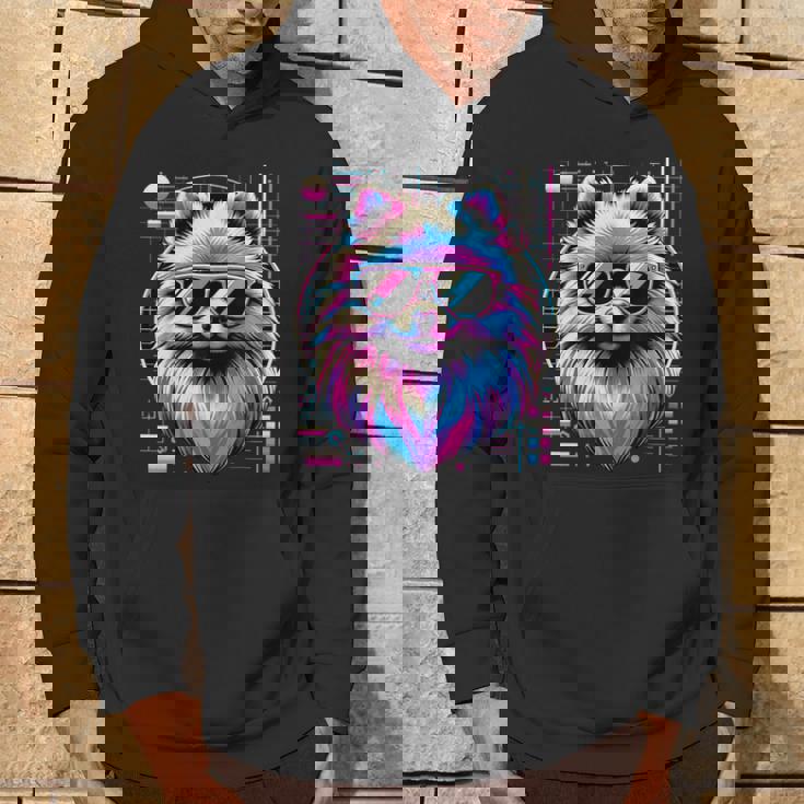 Cool Pom 80S Retrowave 90Saporwave Pomerania Felpa con cappuccio Estilo de vida