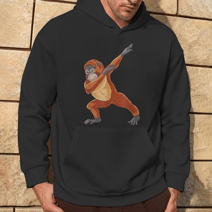 Dabbing Orang Utan Für Affenliebhaber Kapuzenpullover Lebensstil