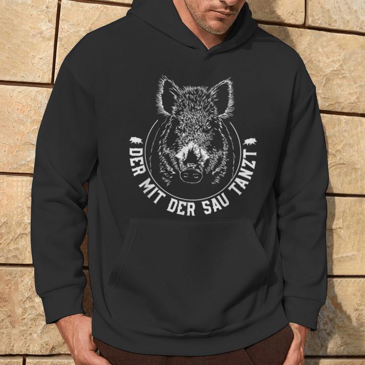 Der Mit Der Sau Tanzt Wildboar Kapuzenpullover Lebensstil